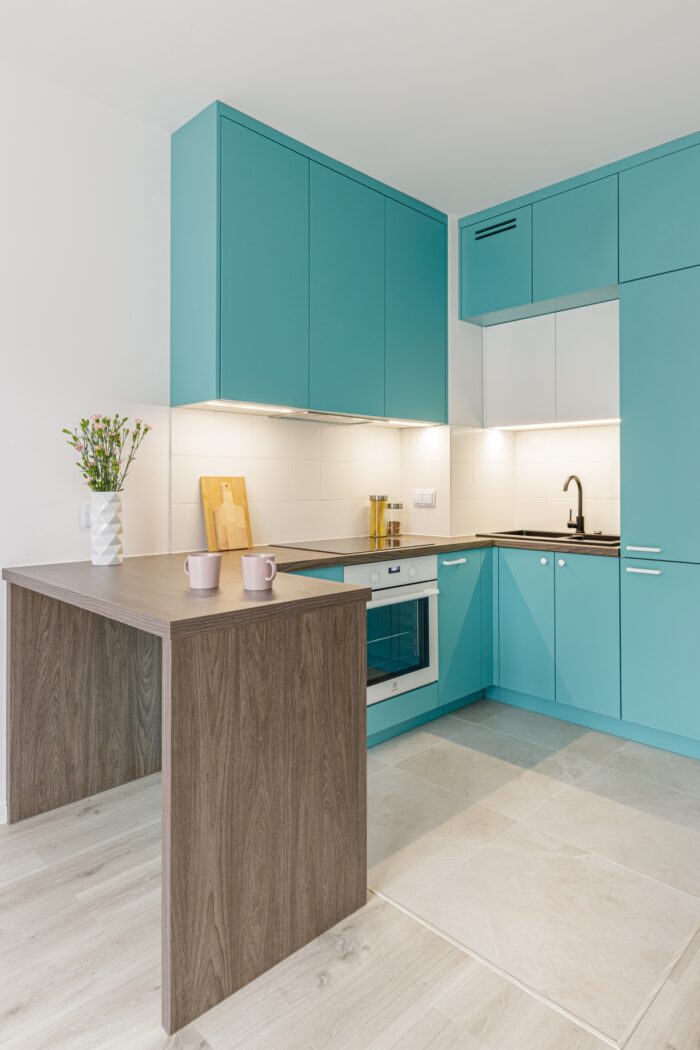 Chic blue kitchen design - sophistication in the Classic Package.