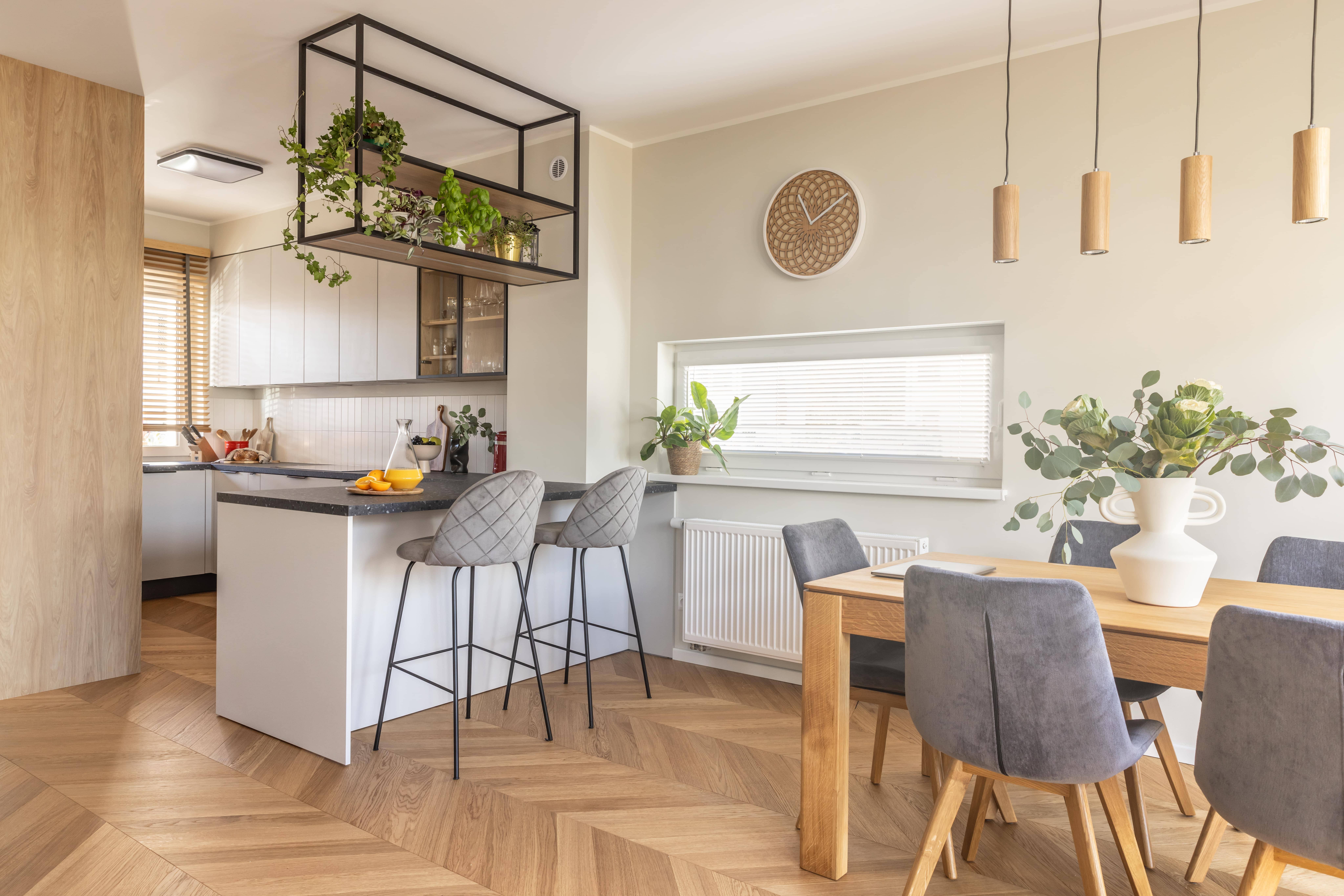 View of a bright spacious apartment in the Classic package, level 1, Poznań.